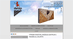 Desktop Screenshot of delap.sk